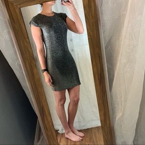 Silver cocktail dress